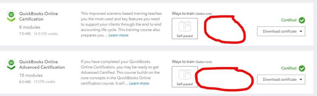 quickbooks online certification exam answers