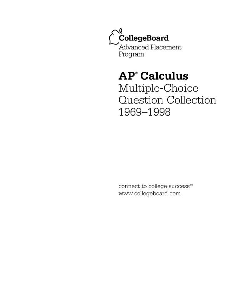 1985 ap calculus ab multiple choice answers