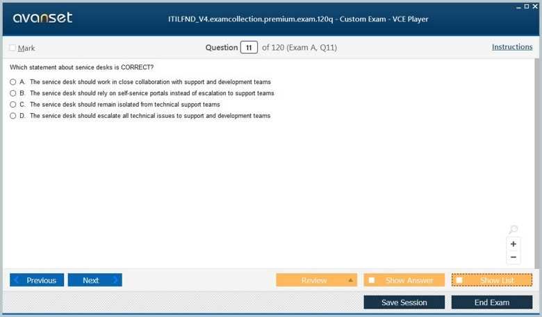 itil foundation mock exam