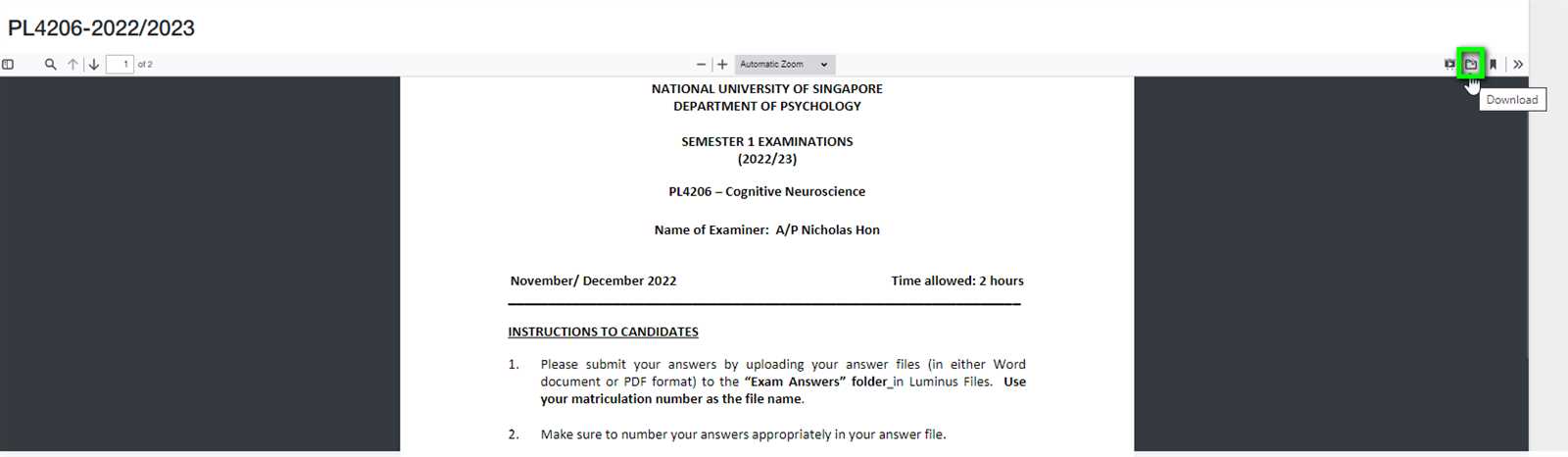 word module 2 exam answers