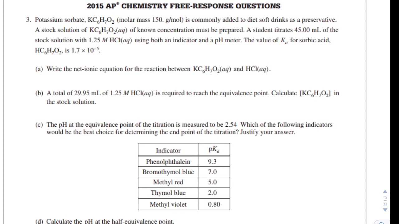 2004 ap chemistry free response answers form b