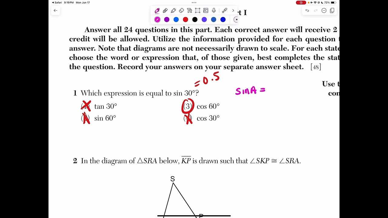 geometry regents answers