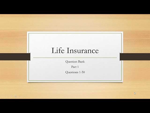 life insurance agent exam questions and answers