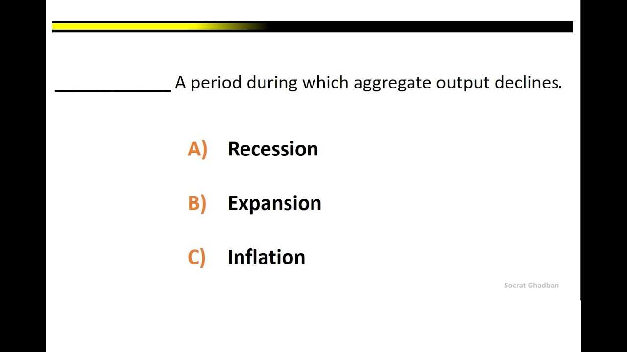 macroeconomics exam questions and answers