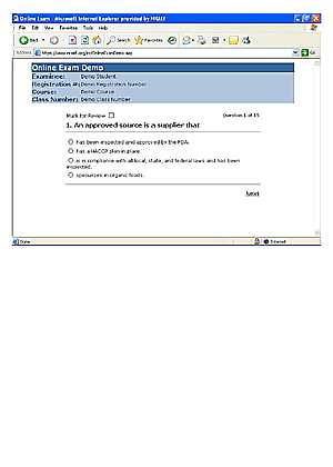 safe food handling course final exam answers