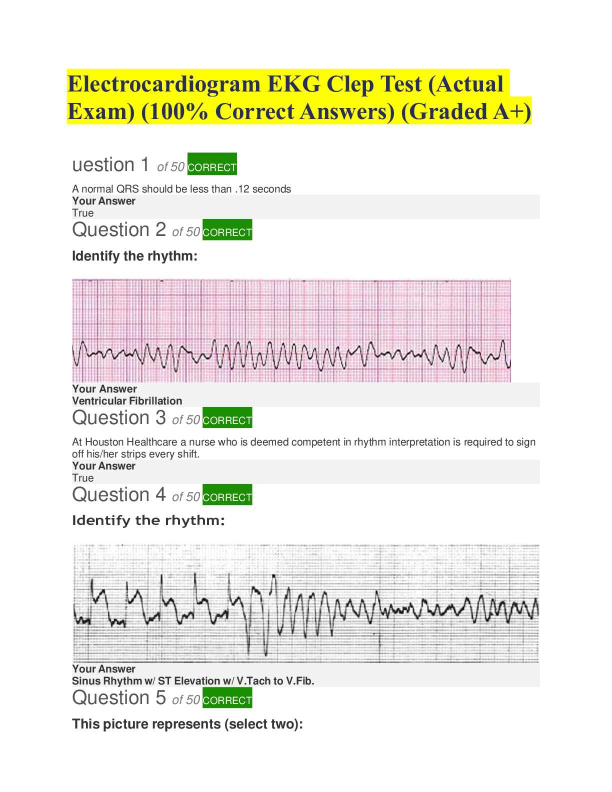 prophecy health exam answers