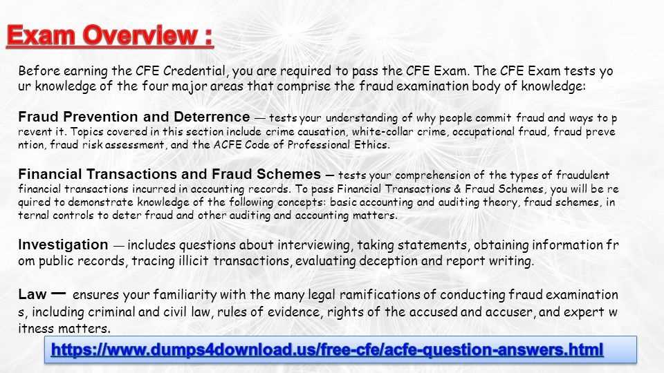 cfe exam answers