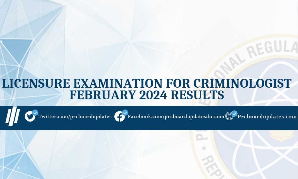 criminologists board exam