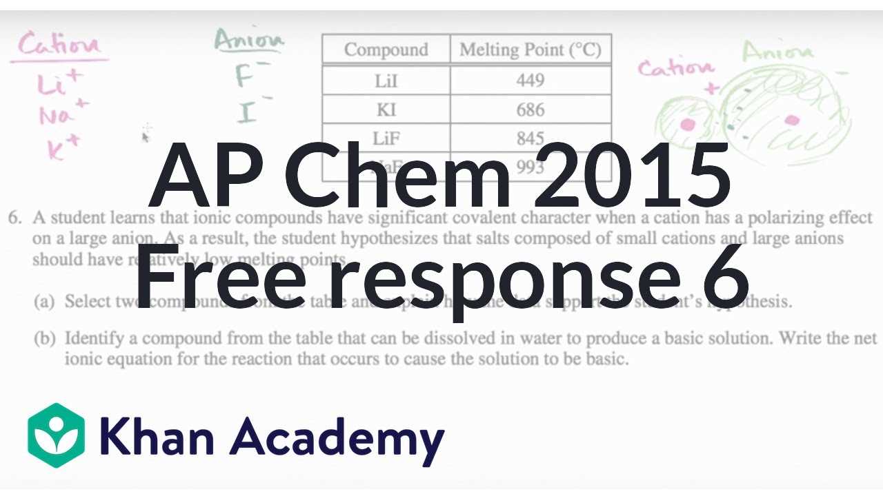 ap chem 2000 free response answers