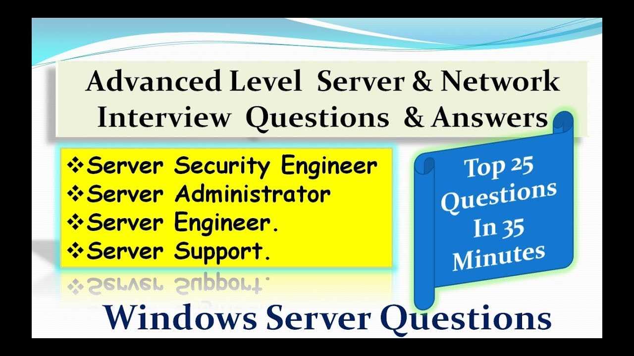 windows server 2012 interview questions and answers