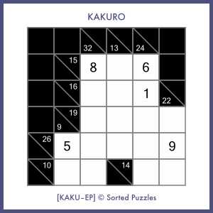 kakuro puzzles with answers printable