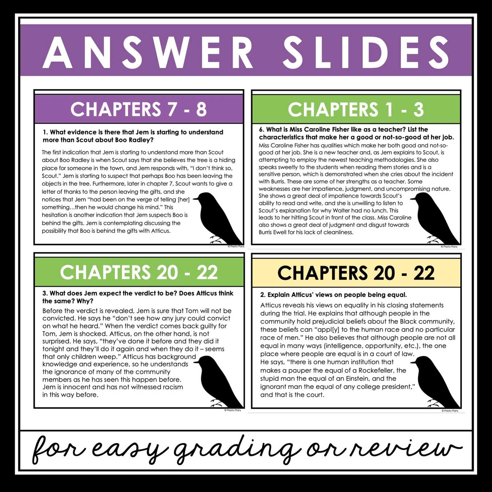 to kill a mockingbird discussion questions answer key