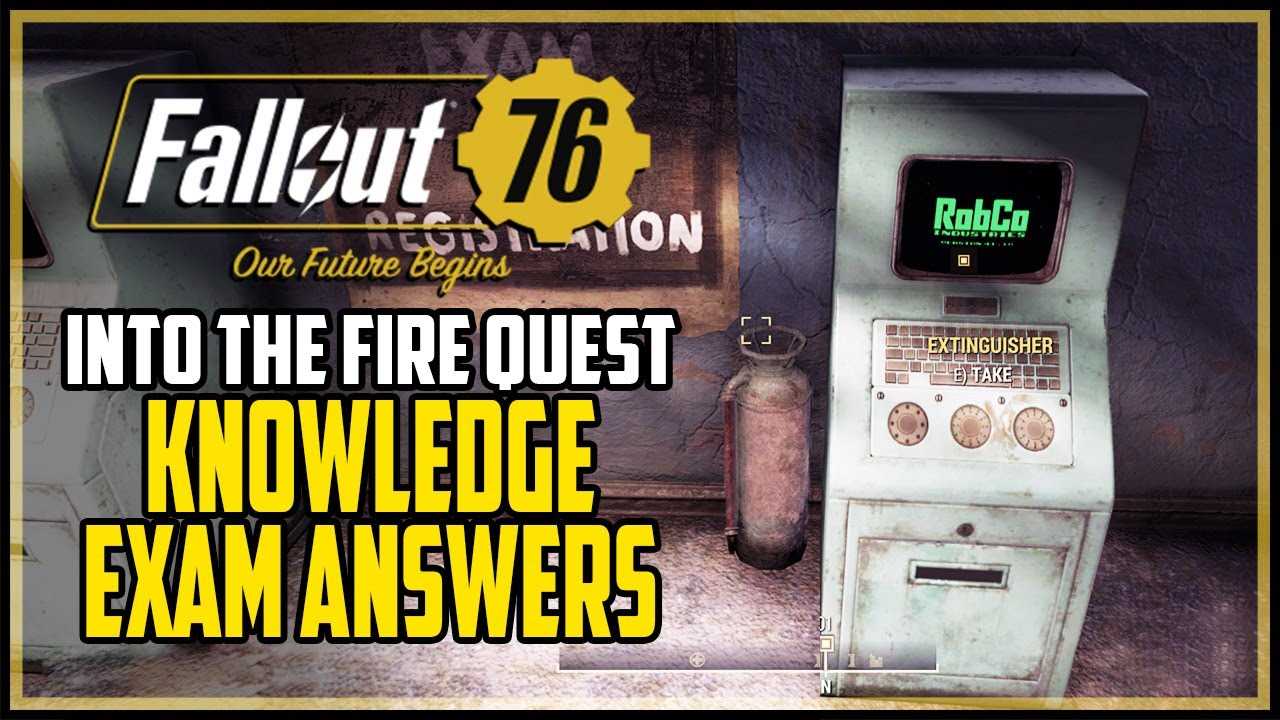 knowledge exam answers fallout 76