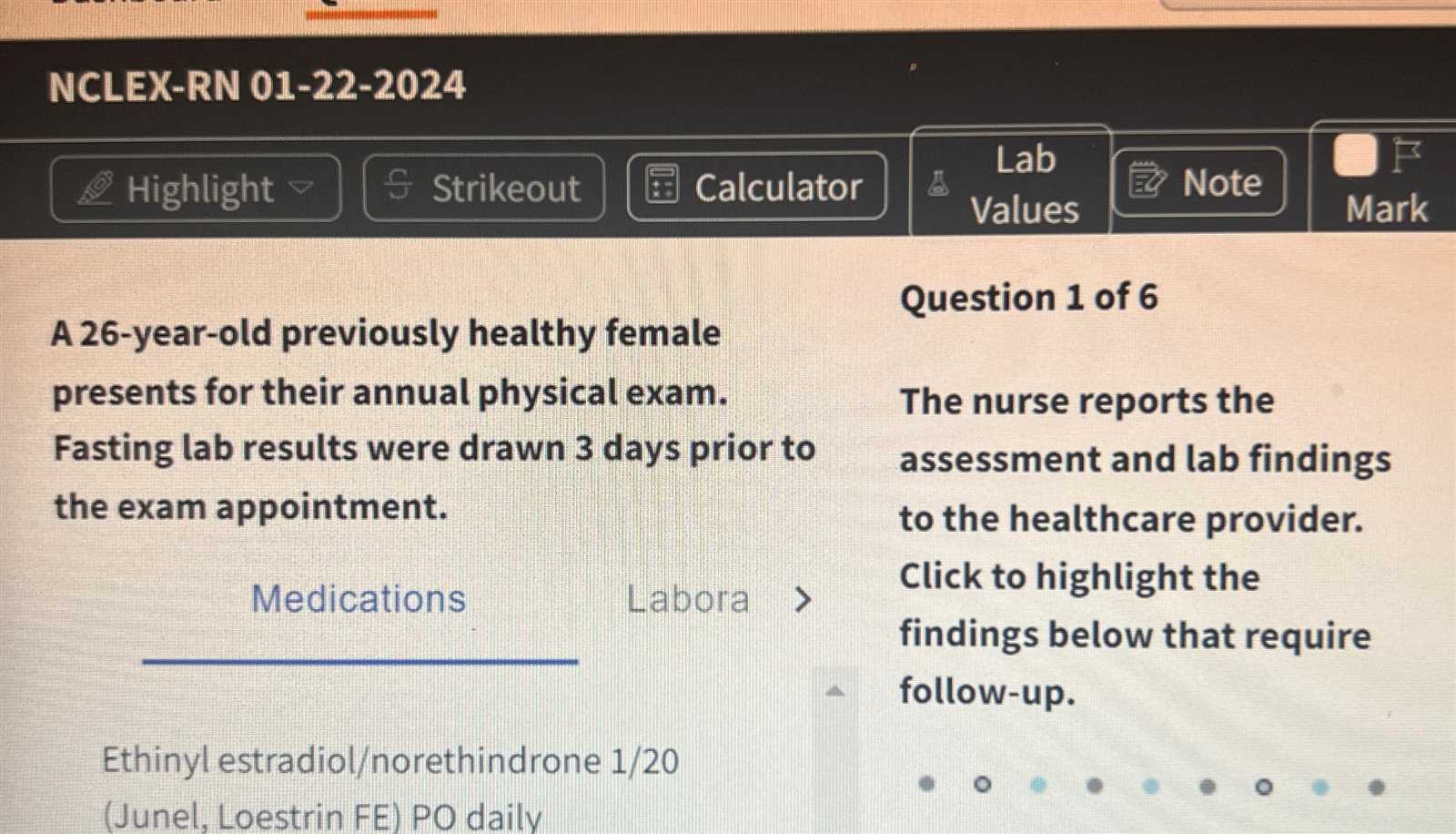 annual physical exam fasting