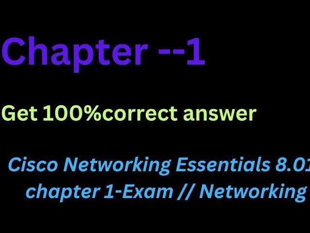 cisco ite chapter 6 exam answers