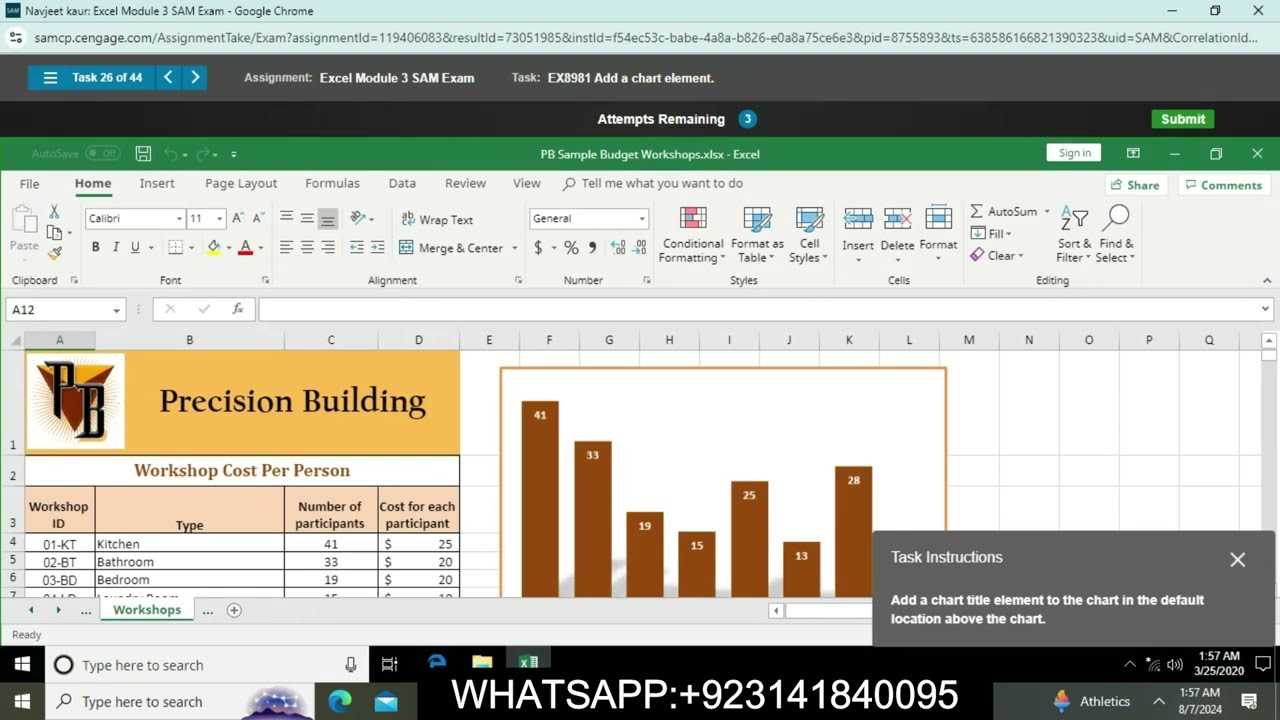 excel module 3 sam exam answers