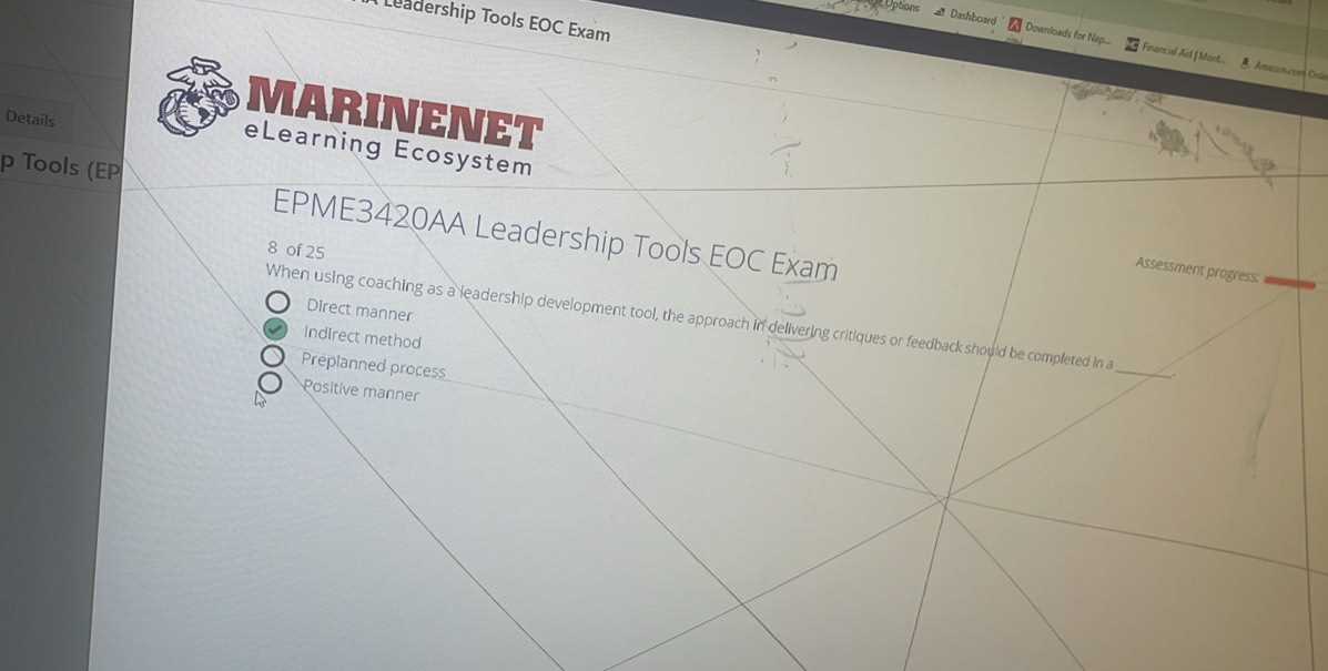 leadership tools eoc exam answers