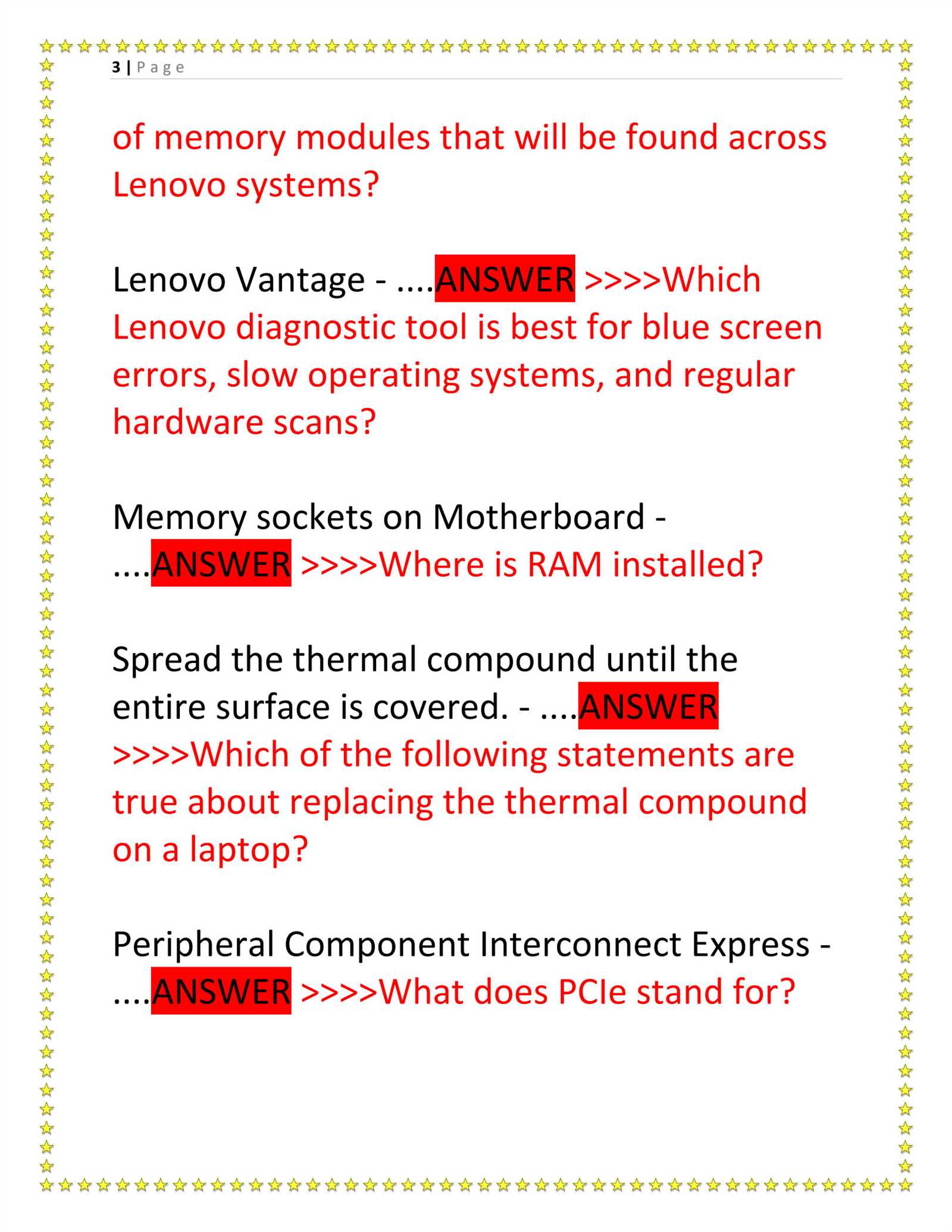 lenovo rwst217 exam answers