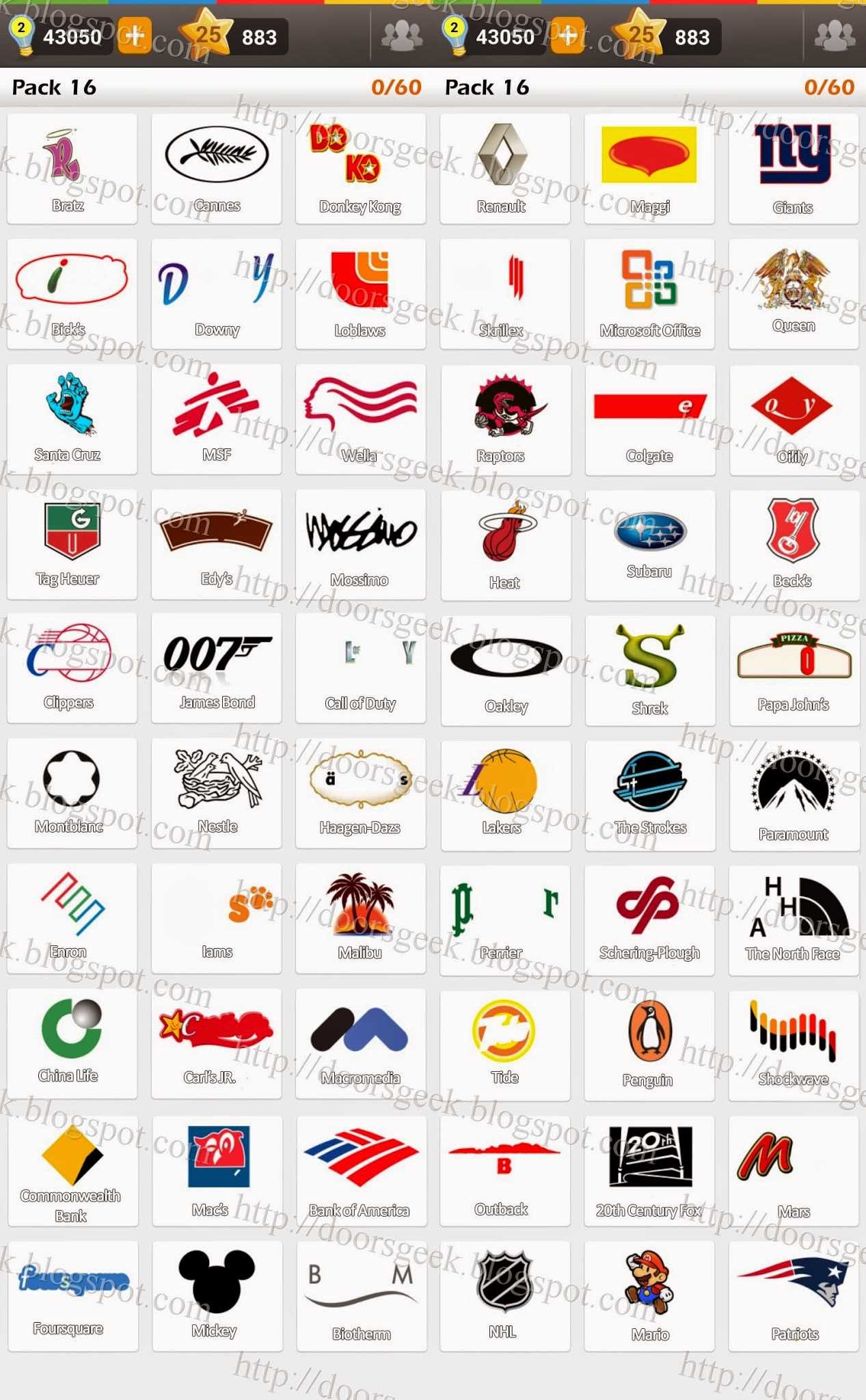 logo game answers pack 1