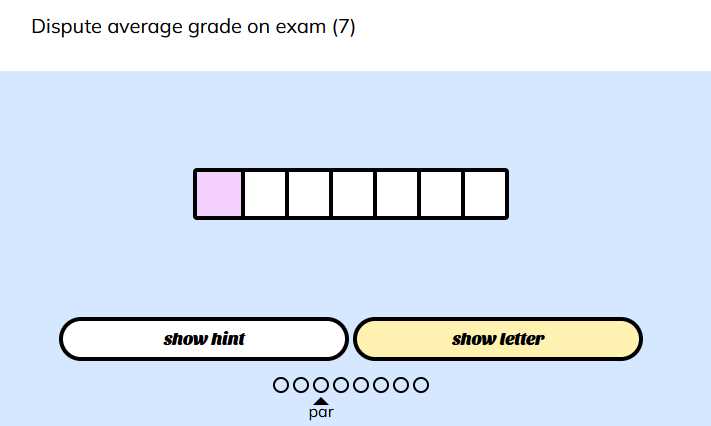 long exam answer crossword clue