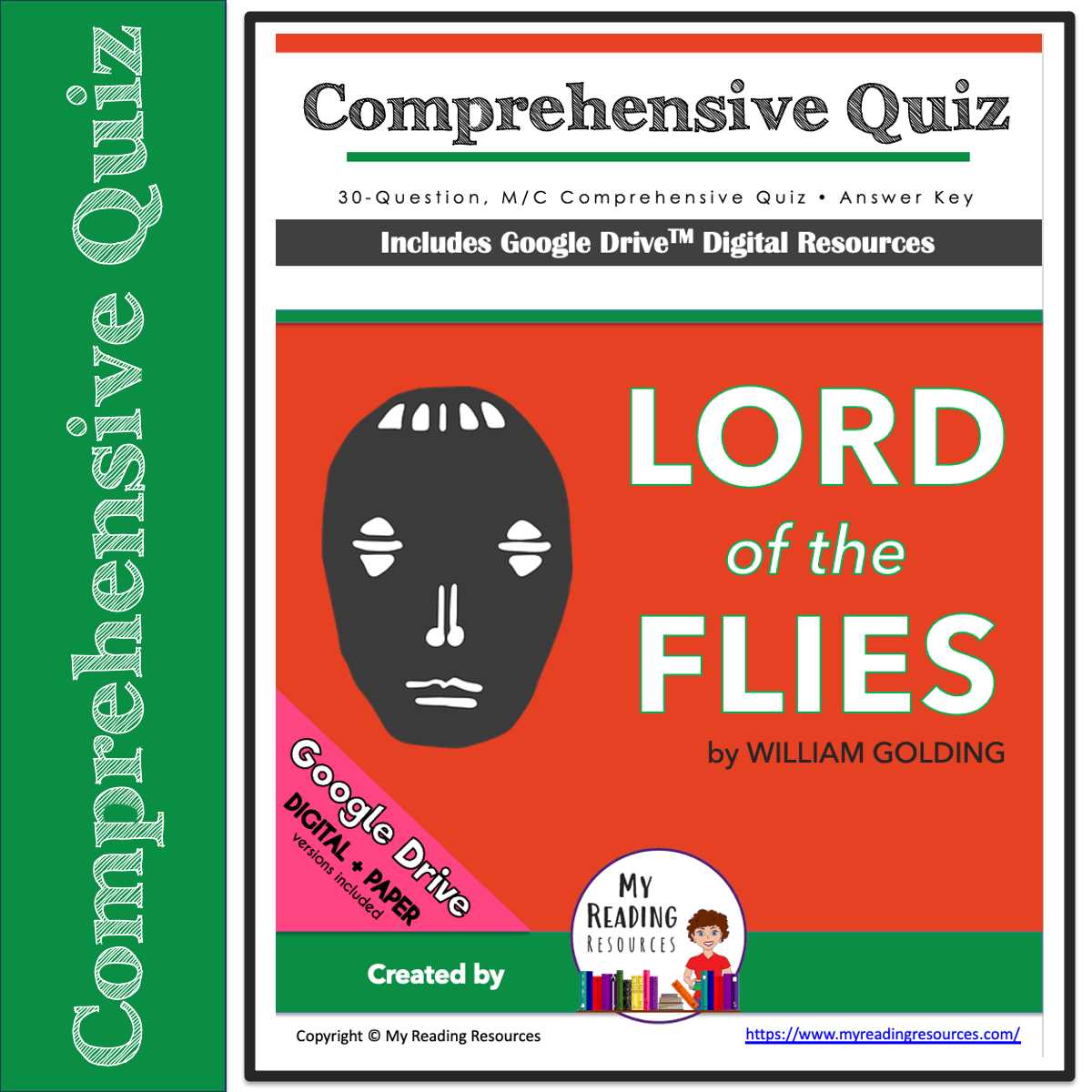 lord of the flies test and answer key