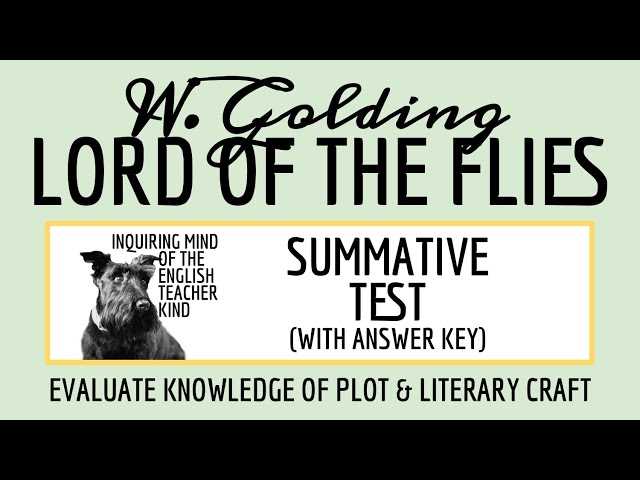 lord of the flies test answer key