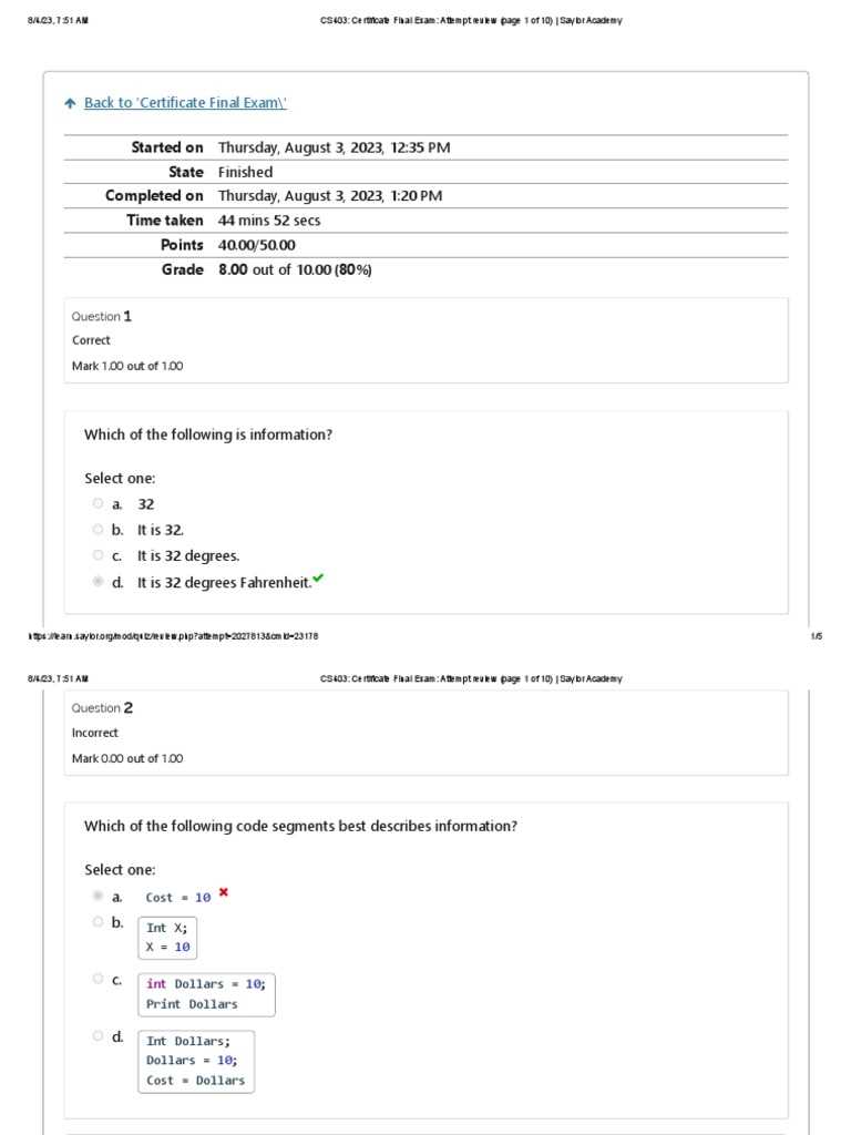 saylor direct credit exam answers