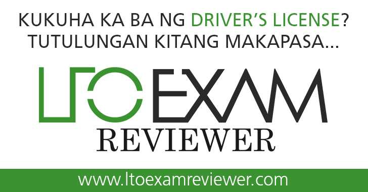 lto exam tagalog with answer