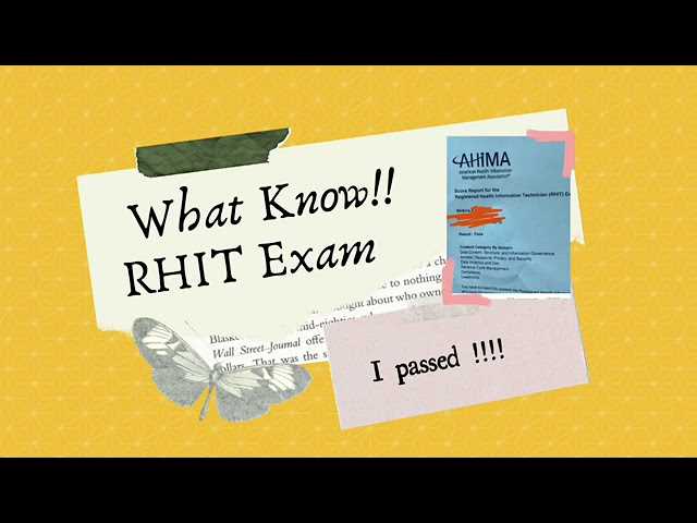 rhit exam passing score