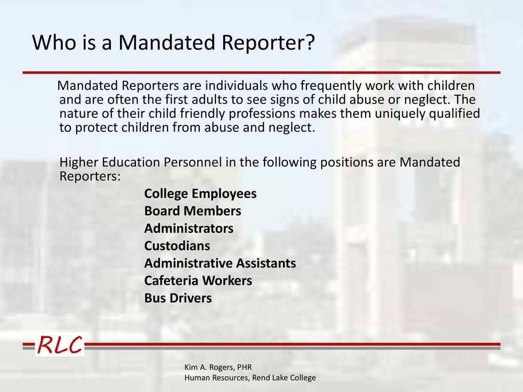 mandated reporter answers