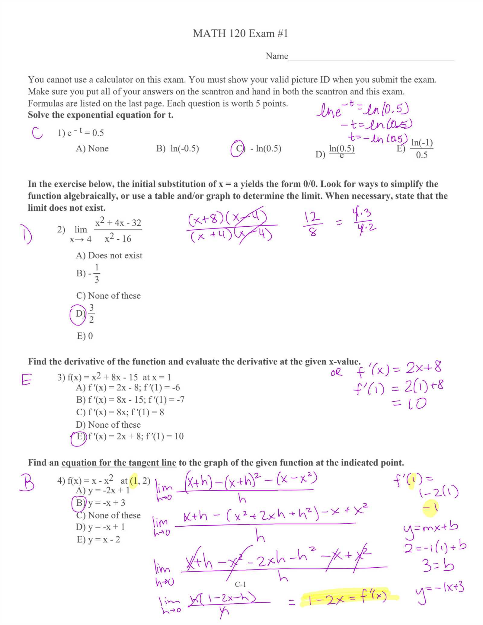 math 120 final exam answers