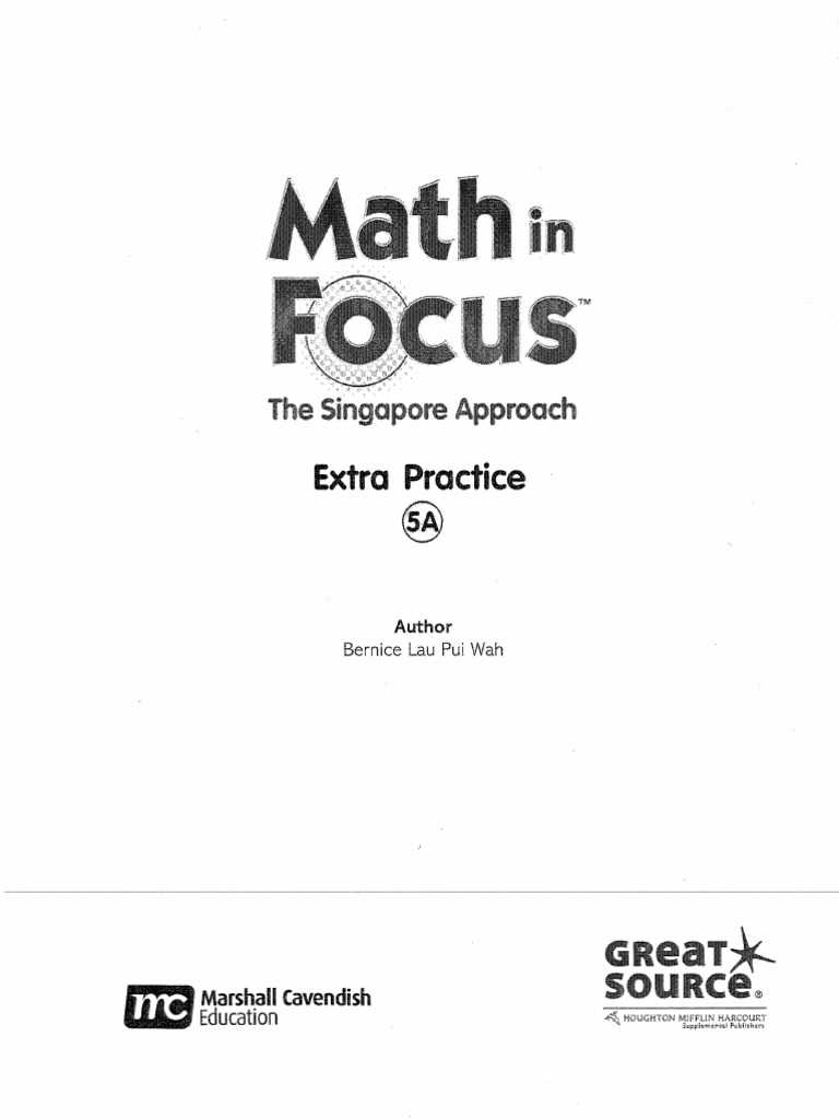 math in focus grade 5 extra practice answer key