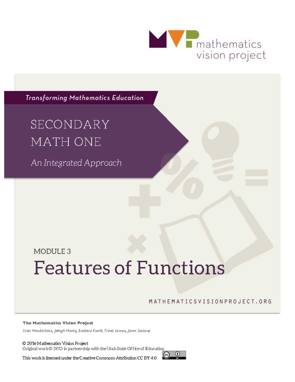 mathematics vision project answers free