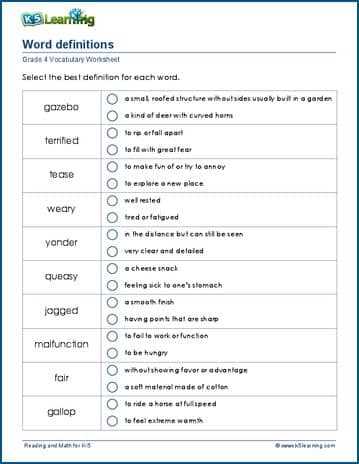 sat vocabulary lesson 4 answers