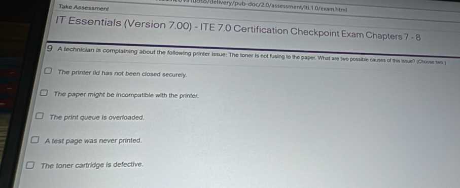 it essentials checkpoint exam 7 8 answers