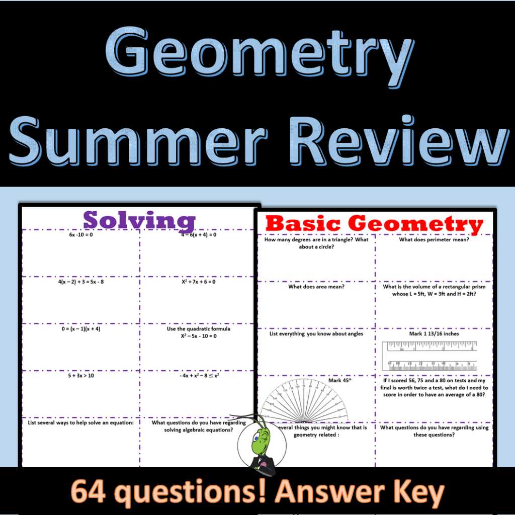 algebra 1 review packet answers