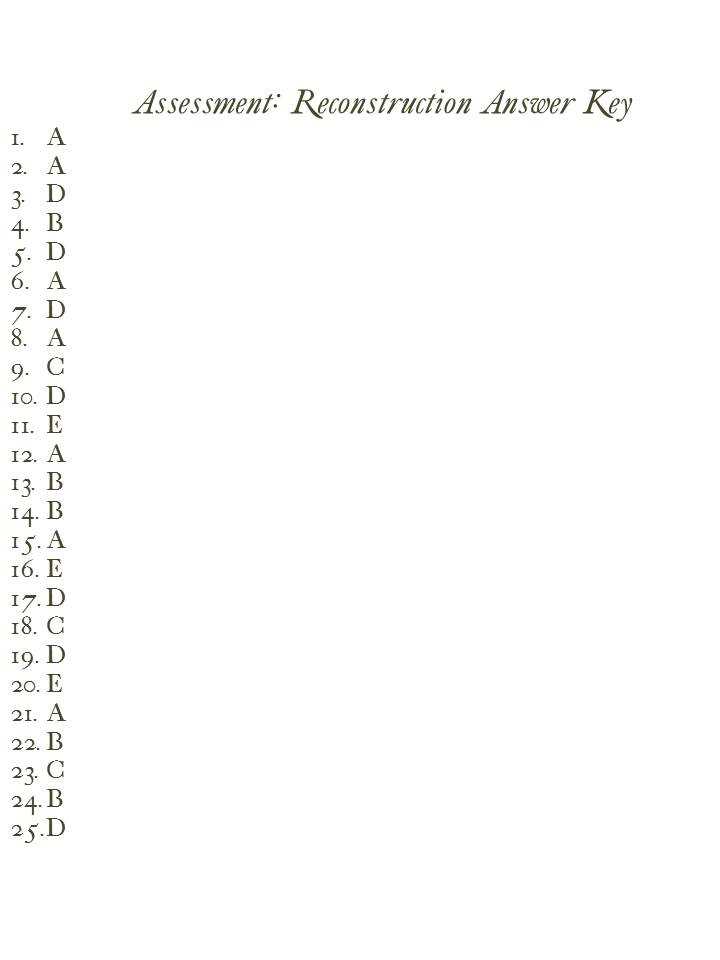 us history final exam answer key