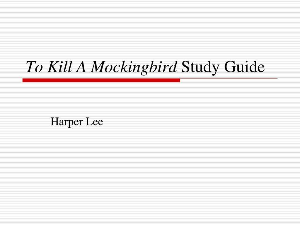 to kill a mockingbird exam answers