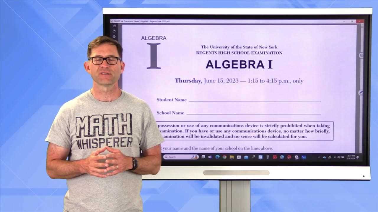 algebra 1 regents exam answer key june 2025