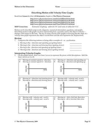 physics classroom 2009 answer key