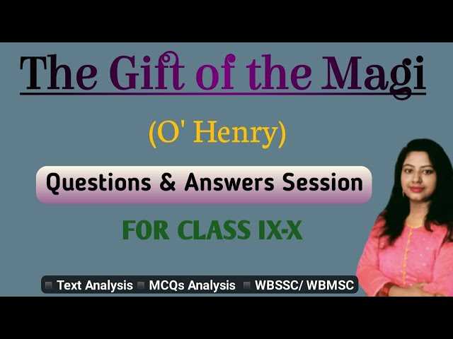 the gift of the magi test questions and answers