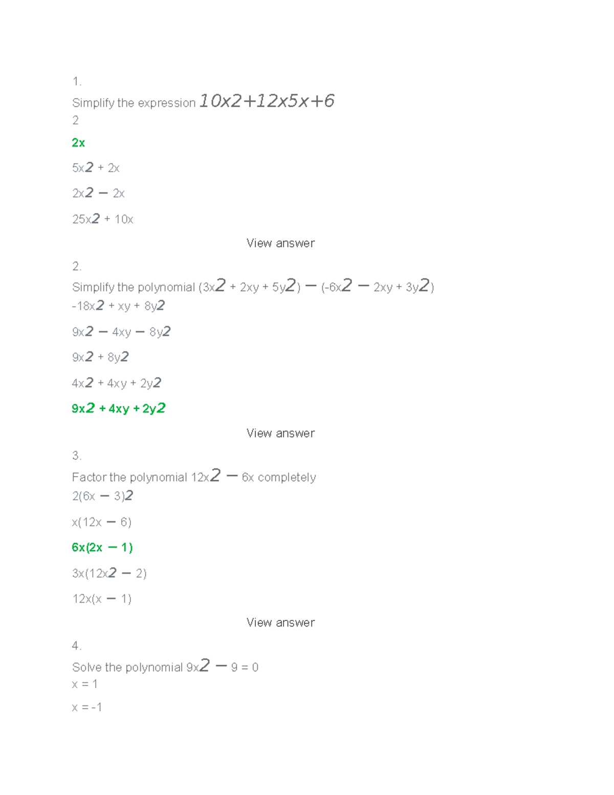 limespring math 110 final exam answers