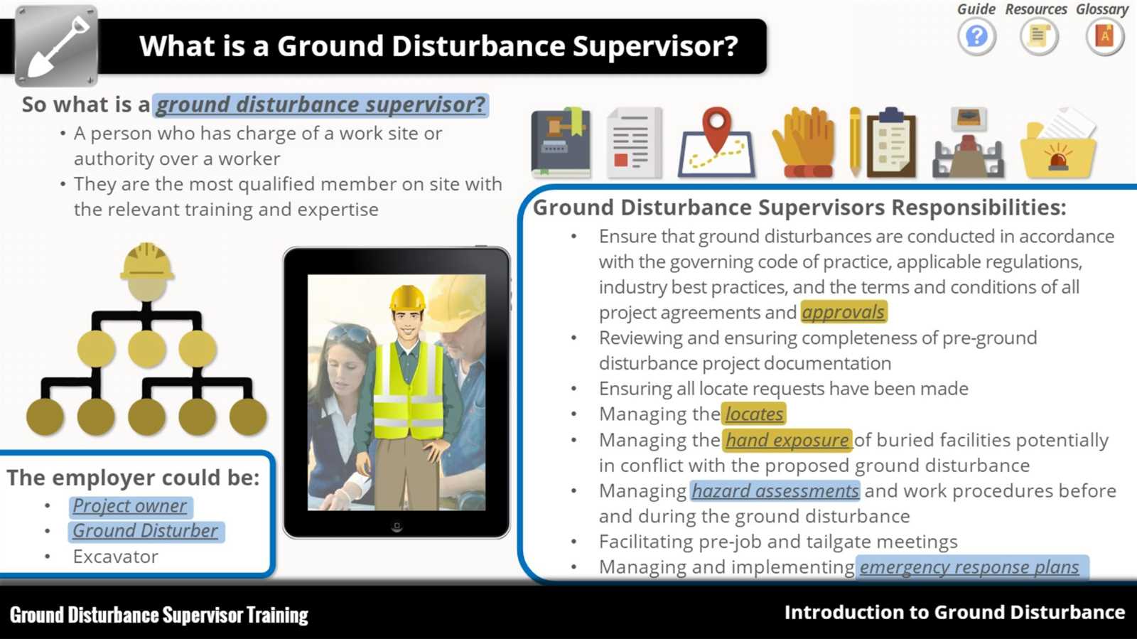 ground disturbance level 2 exam answers