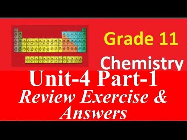 chemistry unit 4 review answers