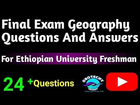 geography final exam answers