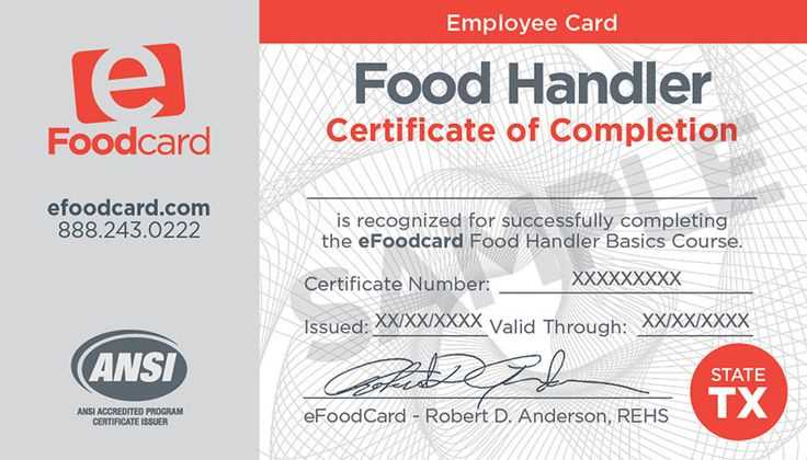 efoodcard test answers