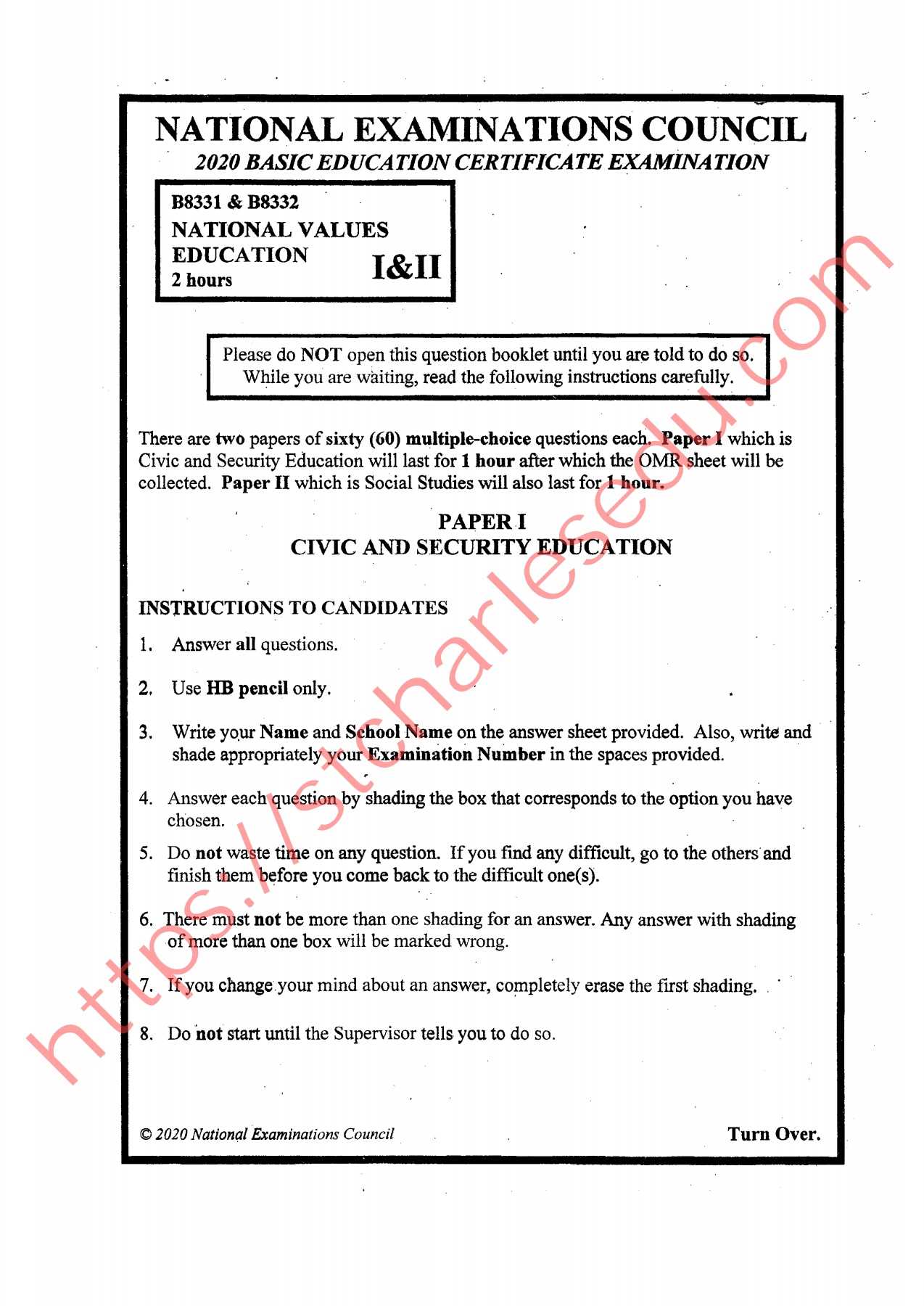 jss3 exam questions and answers 2025