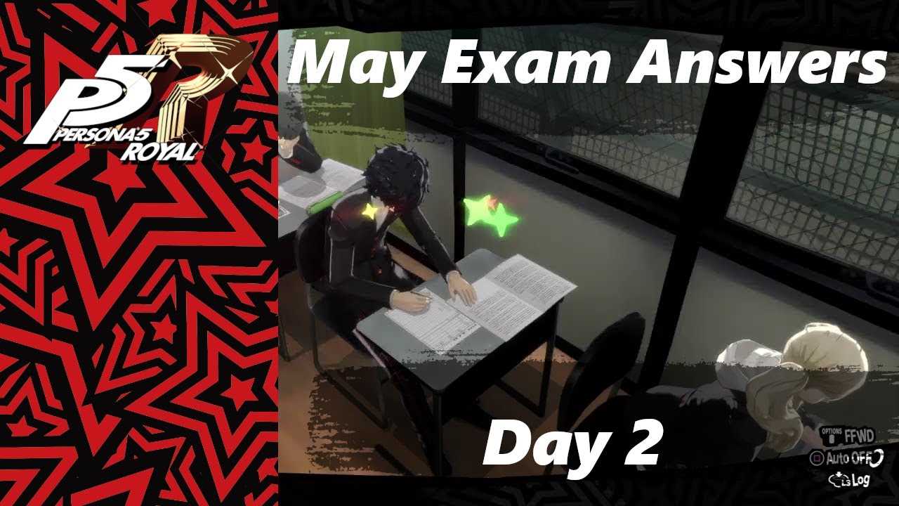 persona 5 may exams