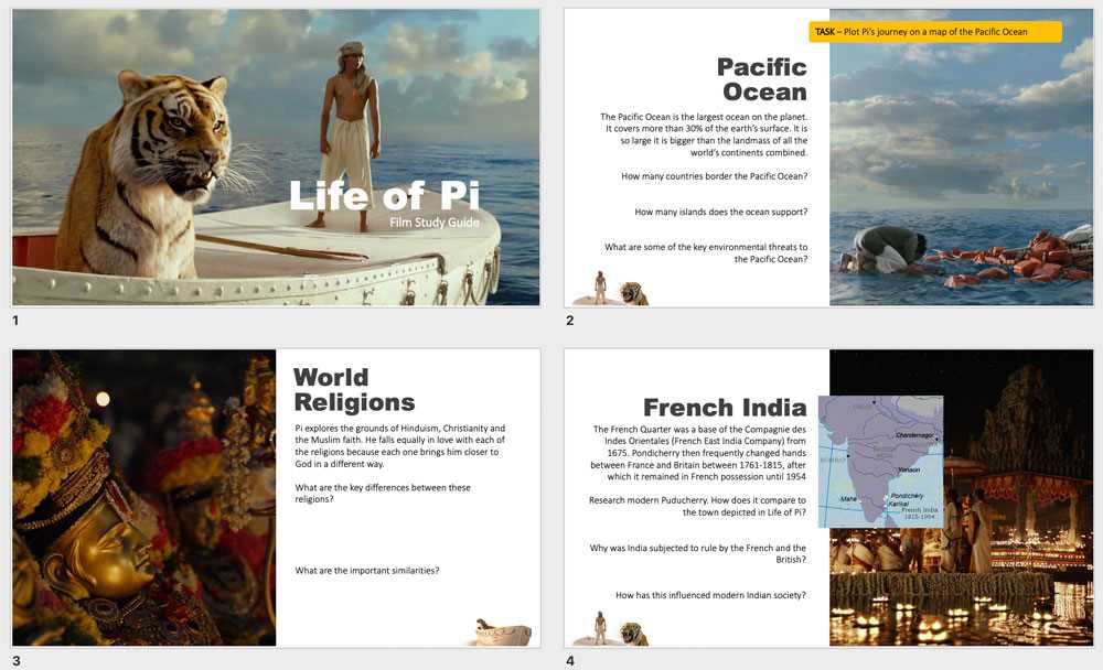 life of pi study guide questions and answers