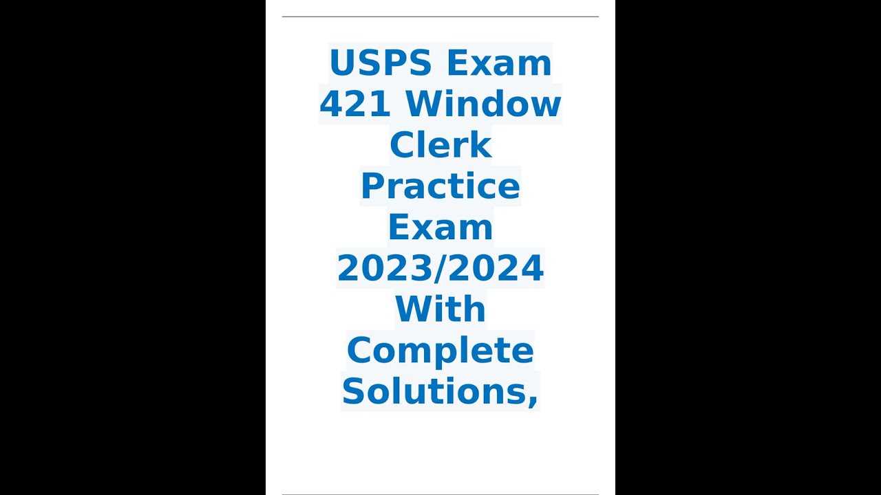 postal exam 421 questions